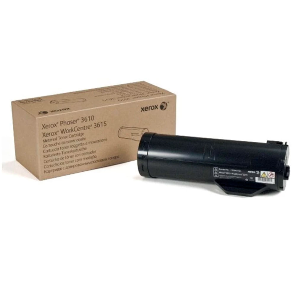 Imagen 1 del producto Tóner Xerox 106R02721, compatible con Phaser 3610, WorkCentre 3615, negro